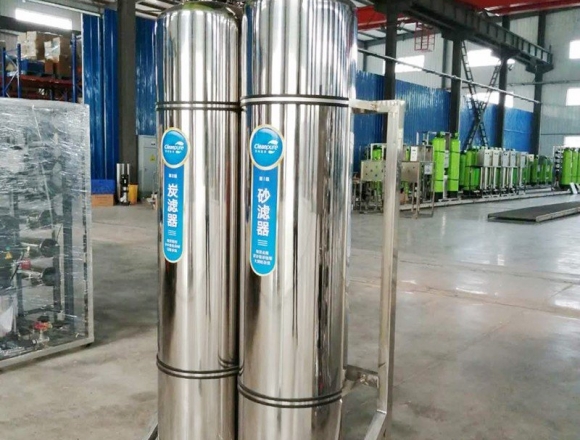 口罩廠0.5噸雙級反滲透純化水、純凈水設備
